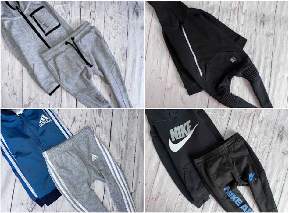 r.98-104 Mega Paka 59szt zestaw ubrań ubranek dla chłopca nike adidas