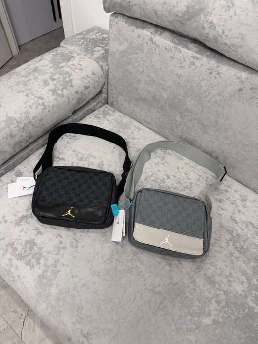 ‼️РОЗПРОДАЖ‼️ Сумка Jordan Monogram Crossbody Bag | Чорна, біла