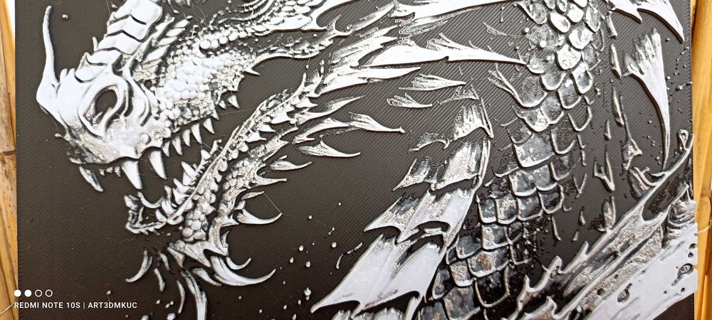 Obraz 3D: Japoński smok - ozdoba prezent niespodzianka upominek