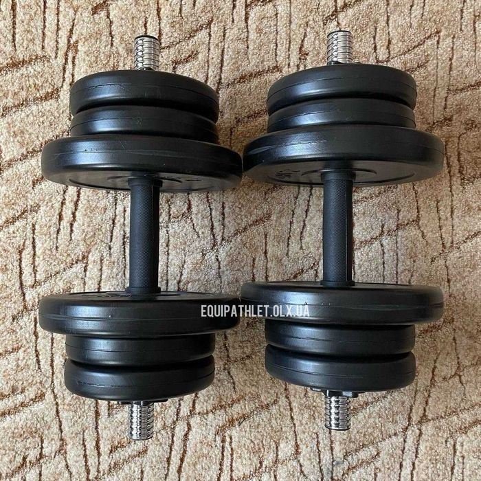 Розбірні гантелі  1/2шт по 11,13,16,18,21,23,26КГ гантель набірні