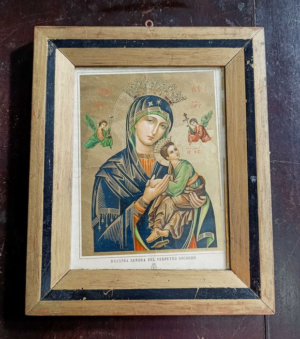 Quadro com Gravura Nossa Senhora