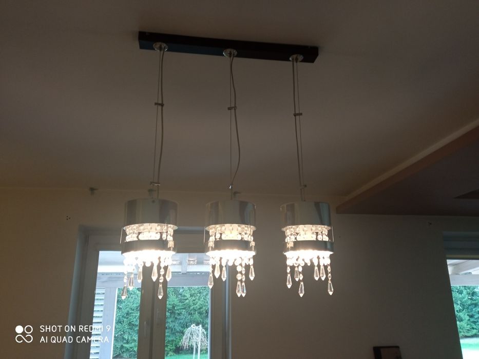 Lampa wisząca z kryształkami