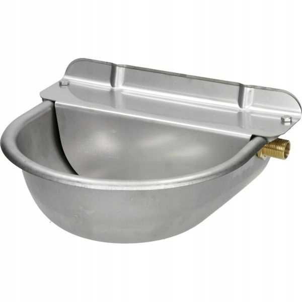Poidło miskowe z zaworem pływakowym, ze stali nierdzewnej, 2,5 litra