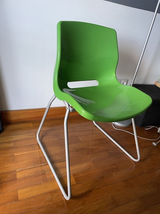 cadeira vintage Ikea Snille verde