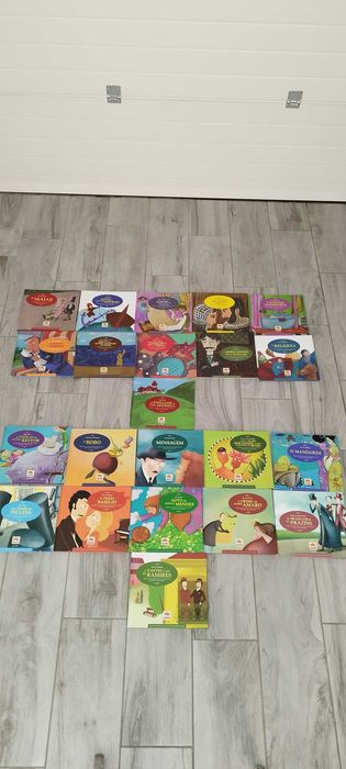 várias coleções de livros infantis didáticos