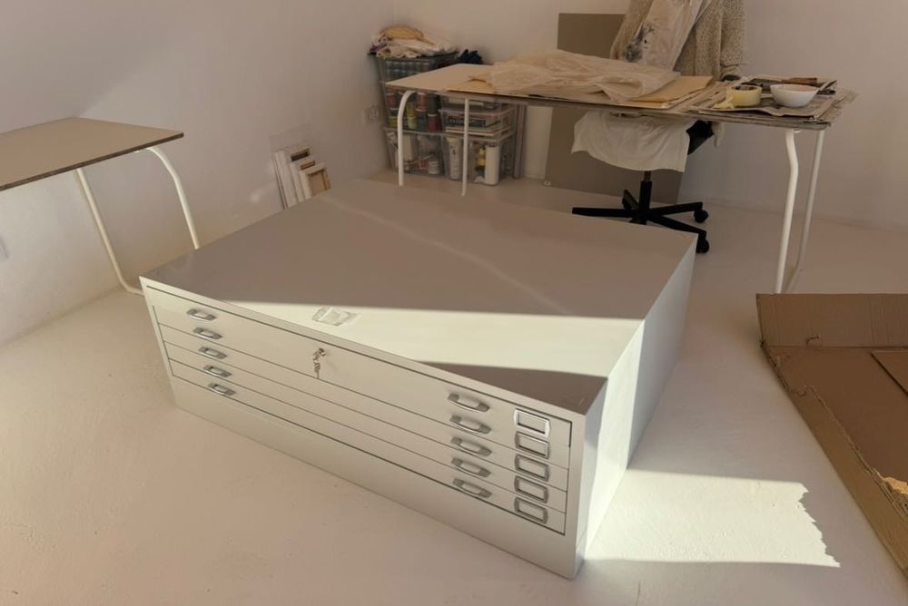 Arquivo de 5 Gavetas Metalico Desenho A0 Resistente Pintura a Cinza ou Preto