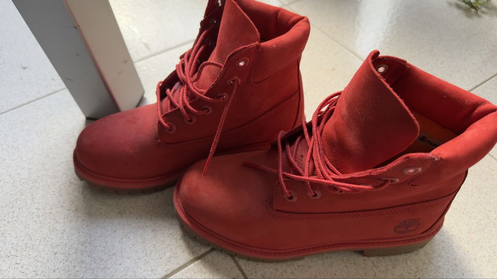 Botas Timberland Premium 6 inch Vermelha