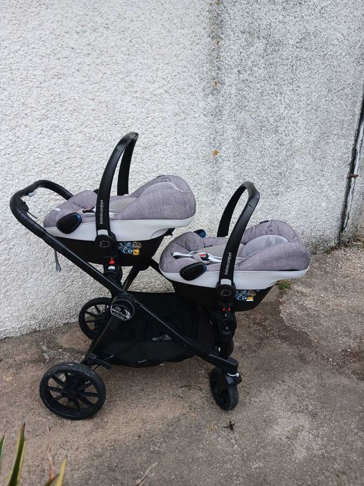 Carro bebé gémeos passeio completo