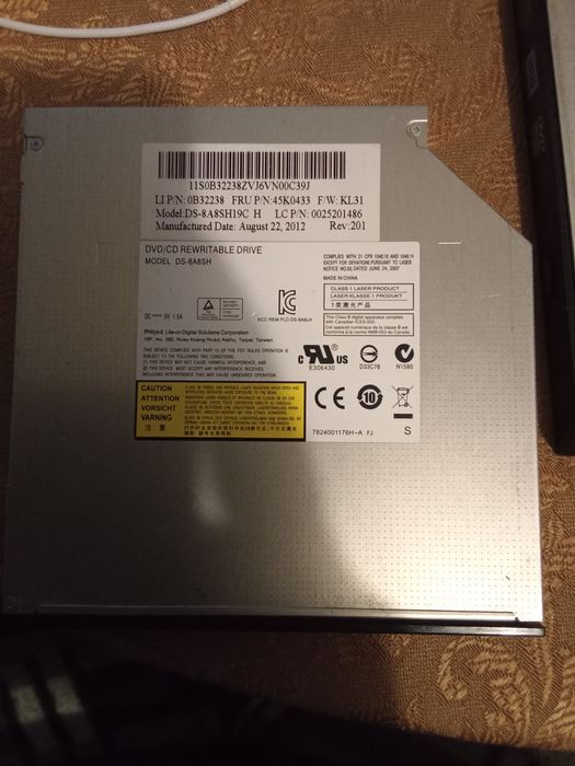 Дисководи DVD Writer Model TS-L633