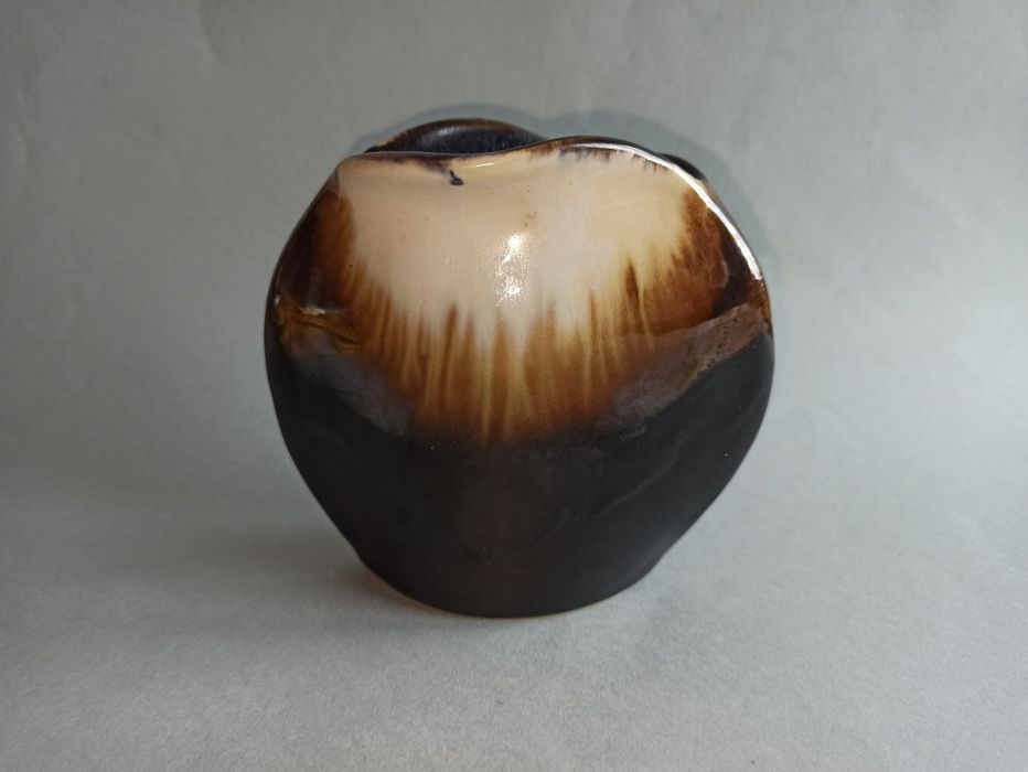 Stary ceramiczny wazon flakon vintage muszla new look niemiecki modern