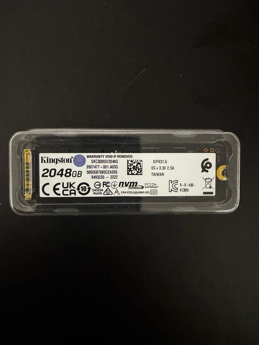 SSD Kingston KC3000 PCIe 4.0 NVMe M.2