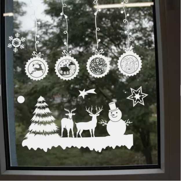 Naklejki świąteczne na okno Ruhhy 22253