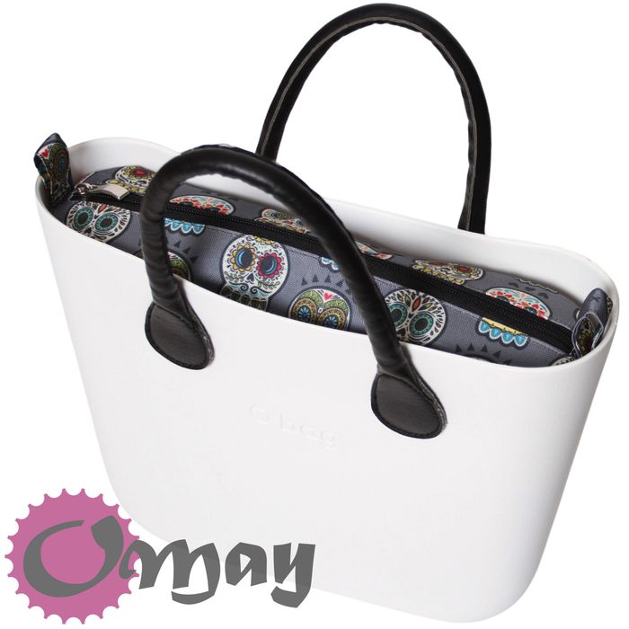 organizer do OBAG MINI szary czachy boho 2 kieszenie wkład OMAY
