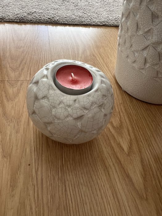Jarra e porta velas