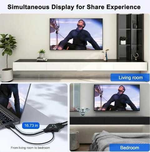 Rozdzielacz HDMI 1x2 wyjścia