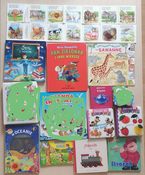 Zestaw twardych książek dla maluchów dla dzieci