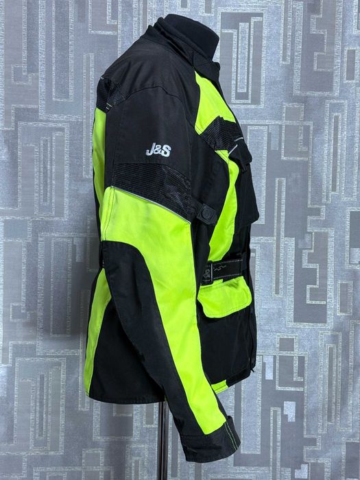 Мотокуртка мужская L батал (XXXL) размер J&S защита спины плеч локтей