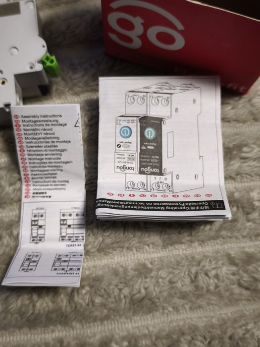 Disjuntor TONGOU, Curva B, In16A, Interruptor DIN Inteligente WiFi 1P+