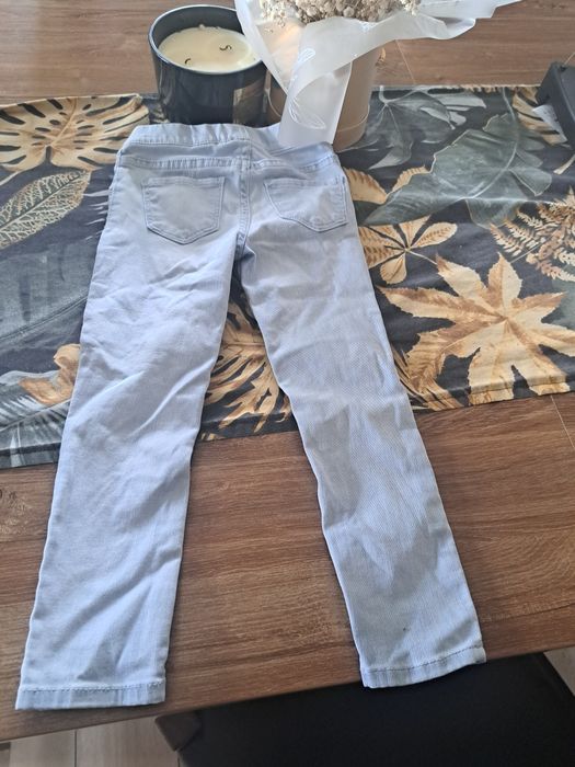 Spodnie H&M z miekiego jeansu na gumie 98