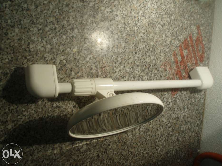 Espelho De aumento para Pinturas e maquilhagens em Inox Branco
