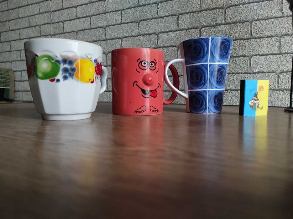 4 чашки керамічні + Подарунок! БЕЗКОШТОВНА OLX ДОСТАВКА
