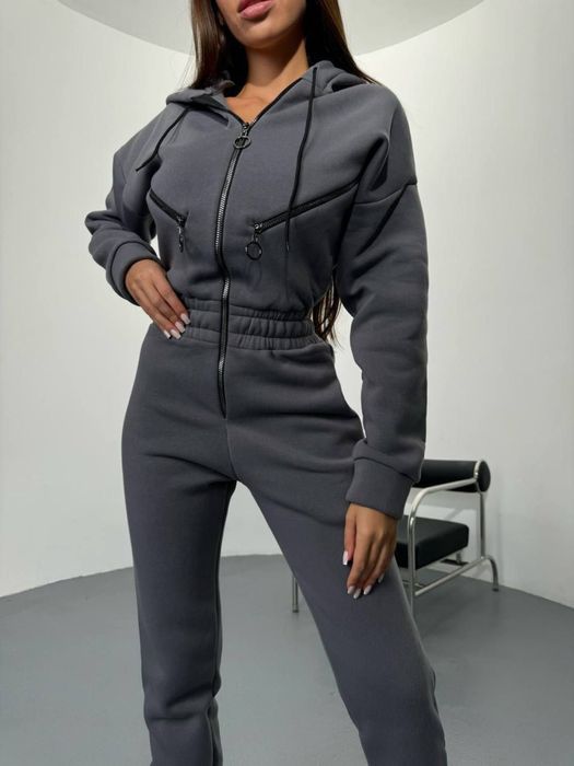 Женский теплый спортивный комбинезон/Жіночий теплий спорт комбінезон