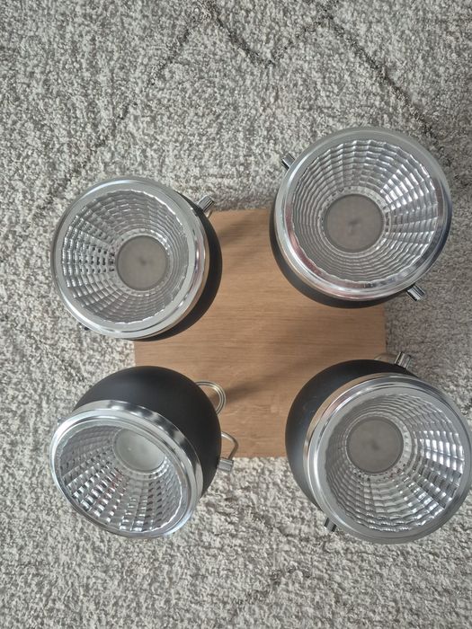 Lampy retro / loft Spot light Ball Wood