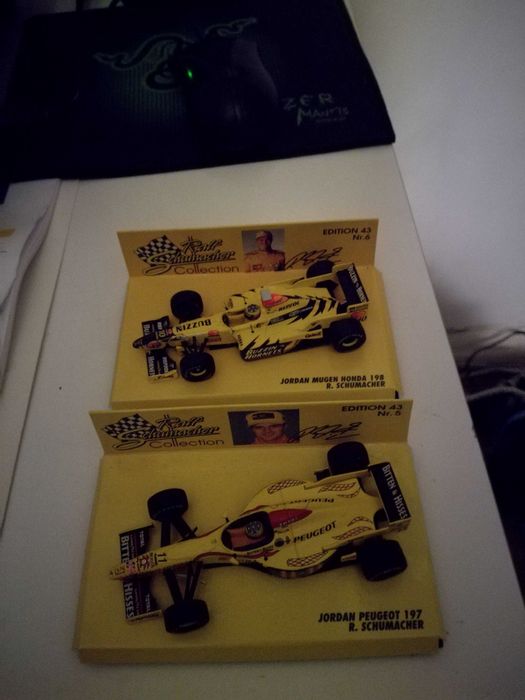 2 miniaturas Minichamps fórmula 1 Ralf Schumacher