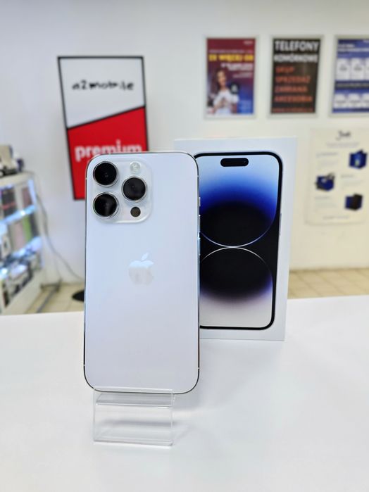 Iphone 14 Pro 1TB - Jak nowy - Gwarancja - Sklep - Srebrny