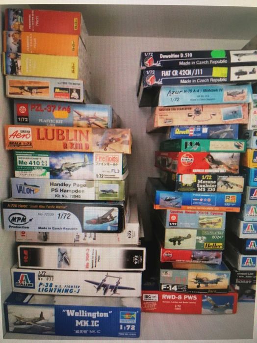 53 Modelos de Aviões/Kits. Escala 1/72. IIGM - vendo em bloco ou a unidade