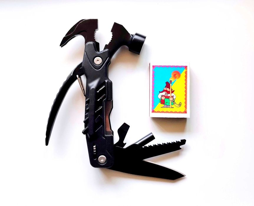 Фірмовий мультитул 14-в-1 з молотком та гвоздодером