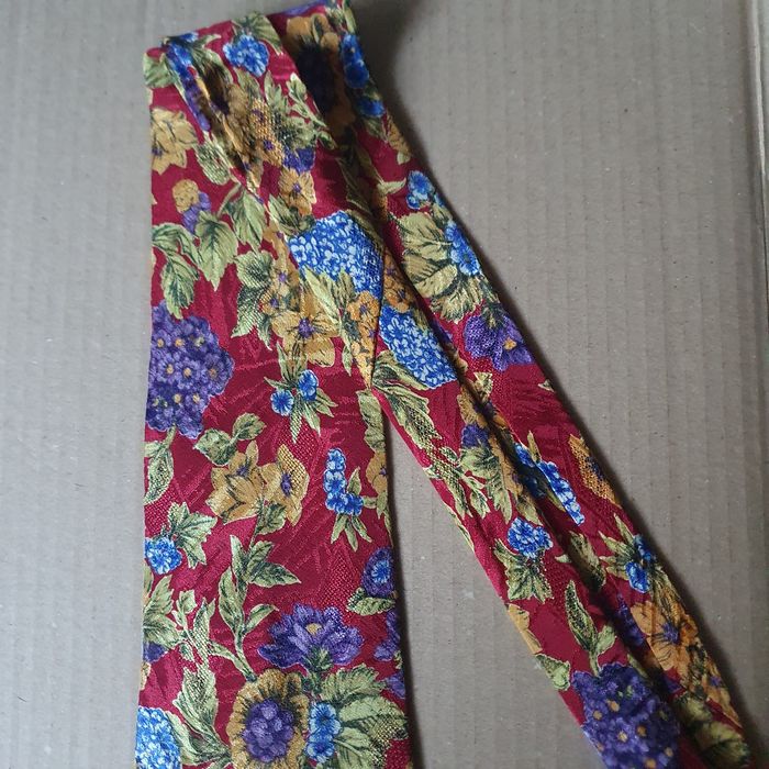 Krawat męski w kwiaty (k-5)OK