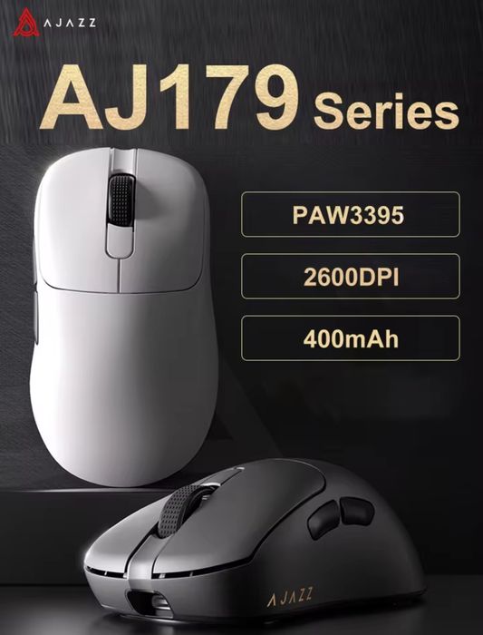 Игровая беспроводная мышь Ajazz AJ179Pro.White/Black.PAW3395,8K.400mah