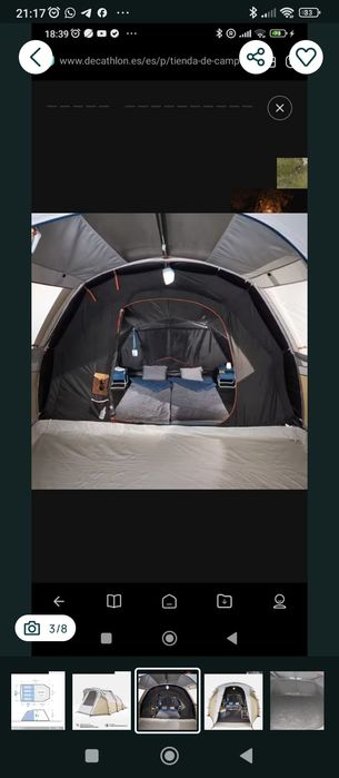 Alugo tenda de campismos AIR SECONTS F&B 4.1