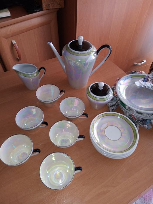 Porcelana PRL serwis kawowy