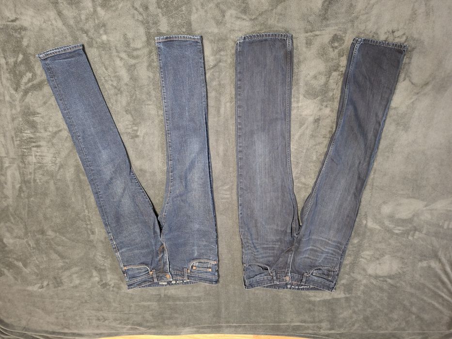 5 szt. Spodnie męskie 32/32 L/32 jeansy, czarne, C&A