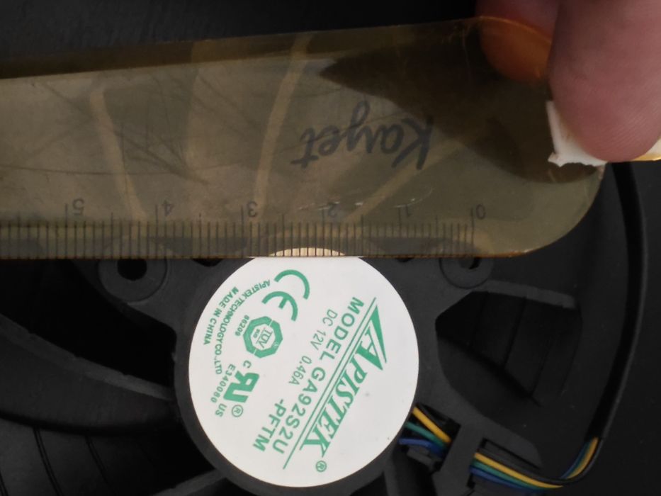 Wentylator do karty graficznej Zotac Apistek GA92S2U 85mm