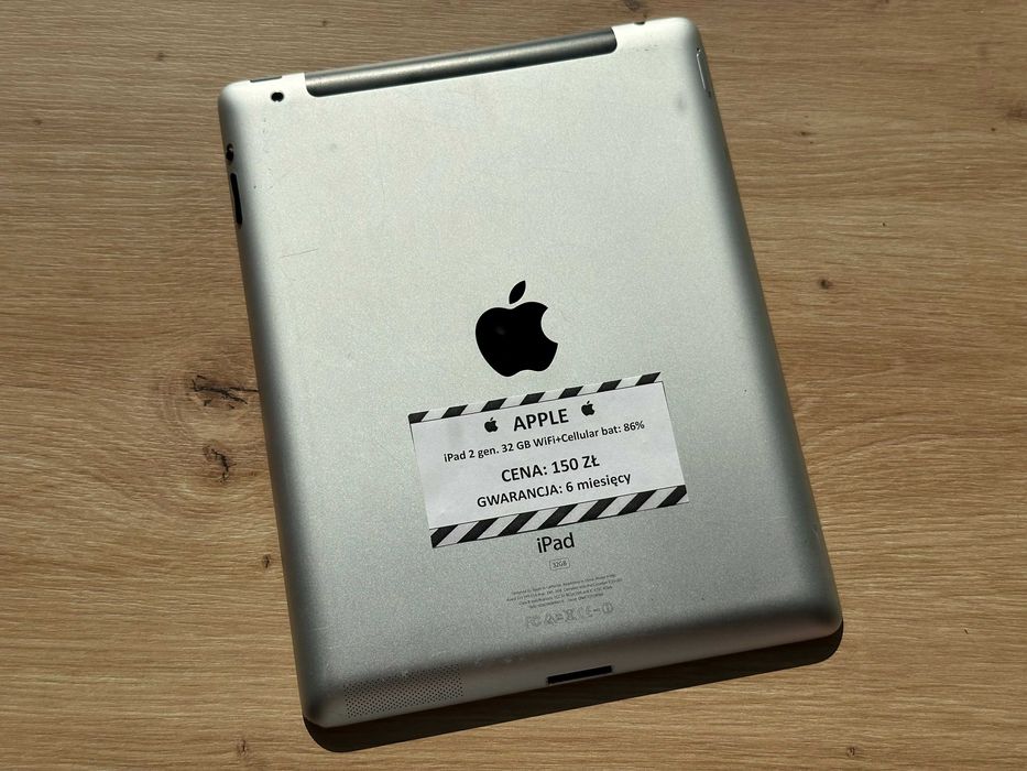 Tablet Apple iPad 2 gen. 32GB Wi-Fi + Cellular– bat: 86% – GW 6M