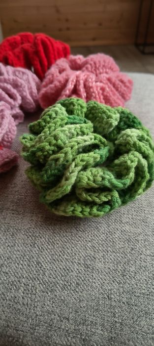Frotka gumka scrunchy handmade