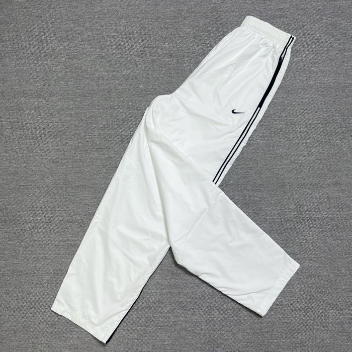 Нейлонові штани Nike Zipper Track Pants (білі)