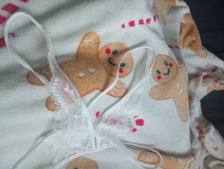 Koronkowy komplet otwarty,XL