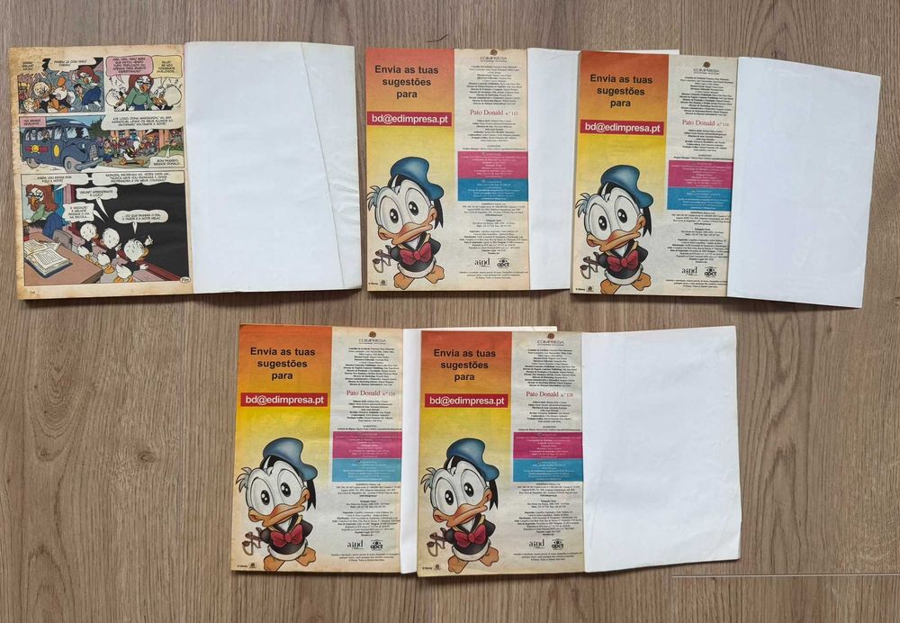 Lote 5 Revistas Disney Pato Donald – Reedições