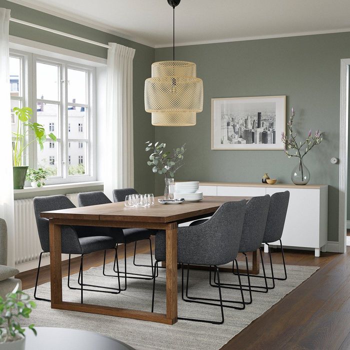 IKEA brand new oak dining table 220×100 (seats 6–8)