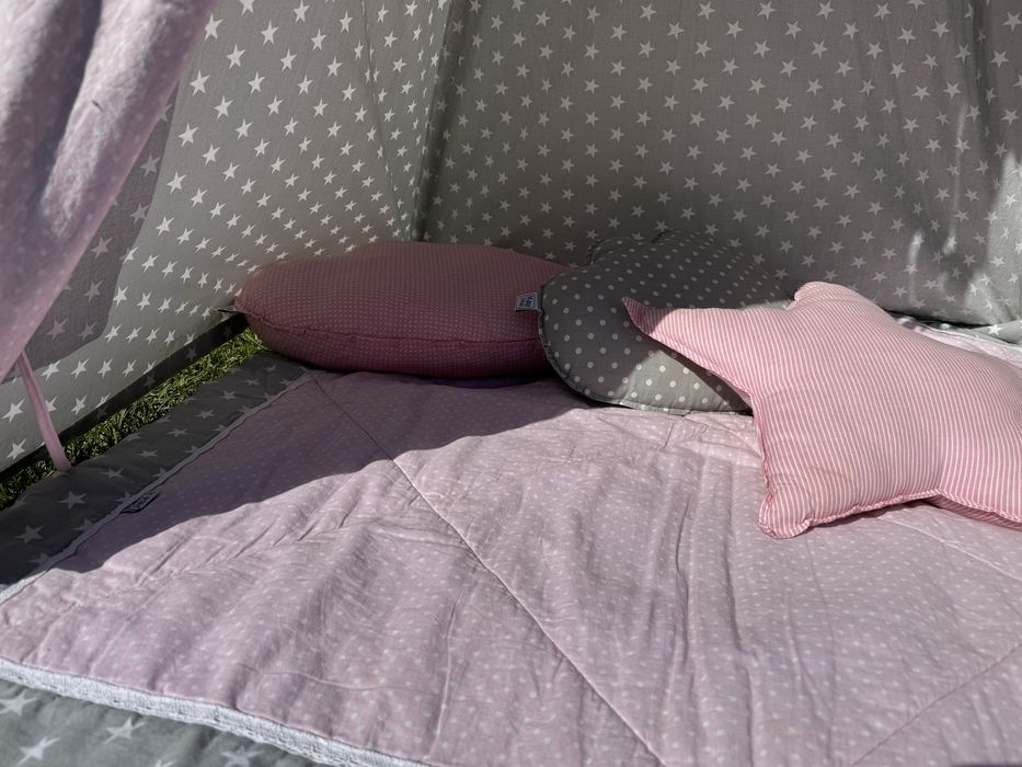 Namiot teepee tipi zestaw dla dzieci mata poduszki