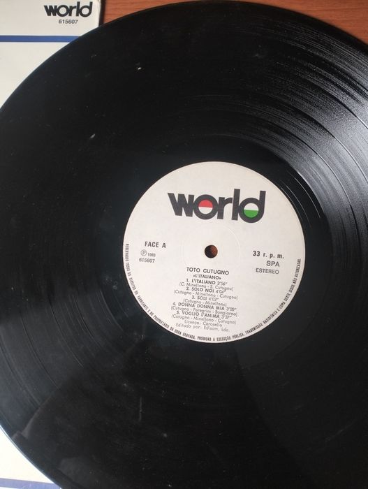 Disco de vinil LP Toto Cutugno L'Italiano'