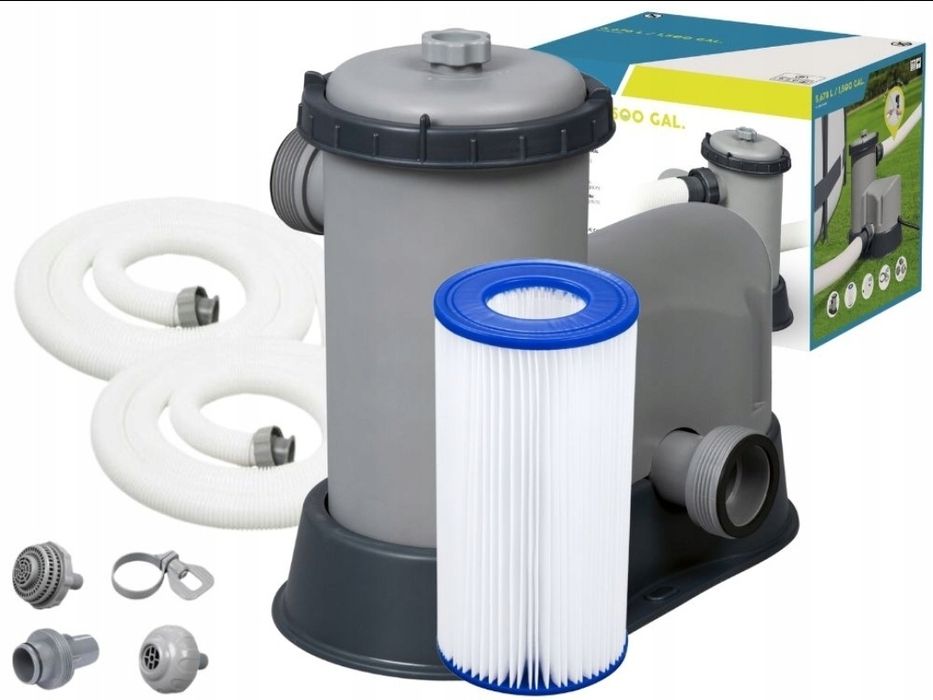 Pompa Filtrująca Kartuszowa Basenowa Filtr Do Basenu 5678 l/h Bestway 58389