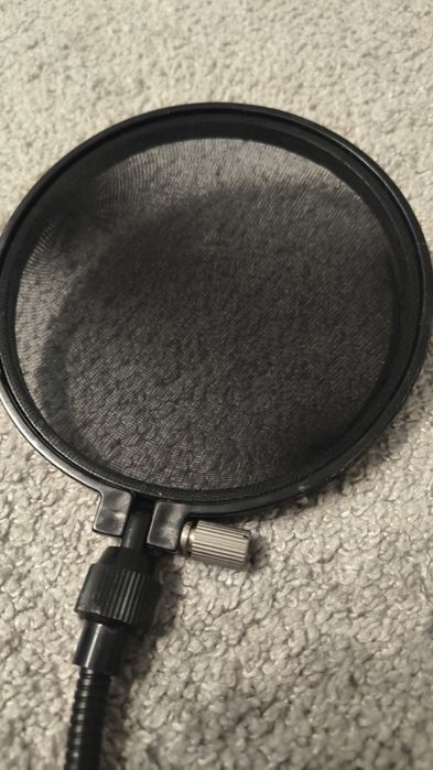 Pop filtr do mikrofonu osłona mocowany do statywu