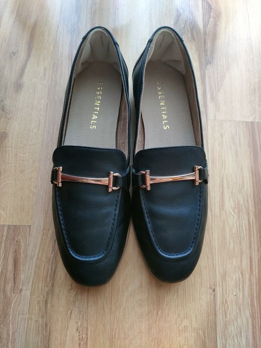 Skórzane loafersy 37