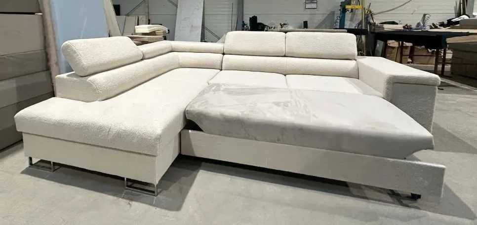 Narożnik z funkcją spania!Prawo lub lewostronny!Świetna jakość i CENA!