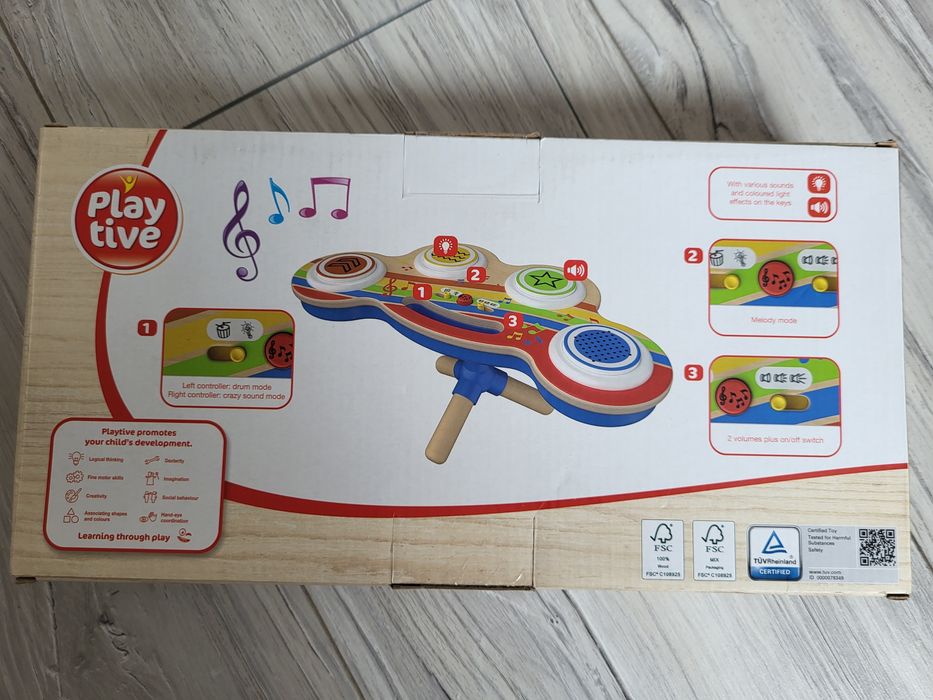 Drewniana Perkusja dla Dzieci Playtive